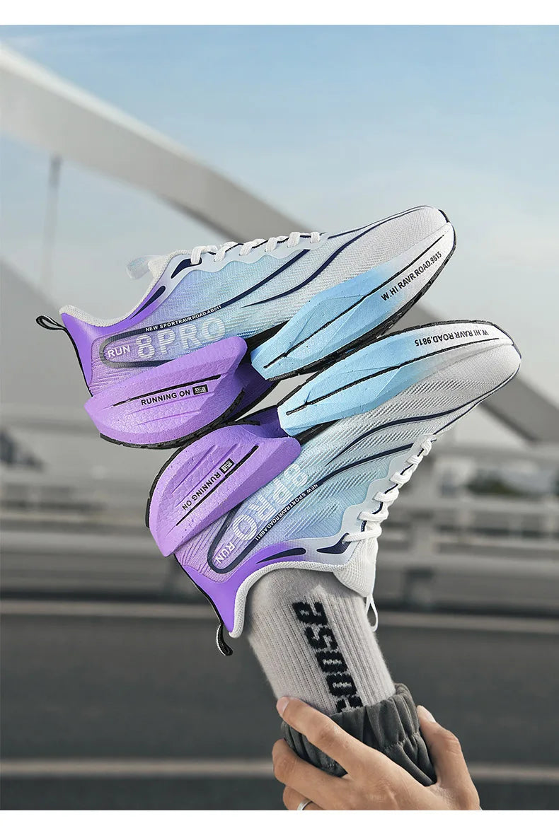 Men's Running Shoes Carbon Plate Racing Marathon Athletic Shoes Cushioned Comfortable Road Sneakers Teenage Training Shoes GONZALES ONLINE SHOP