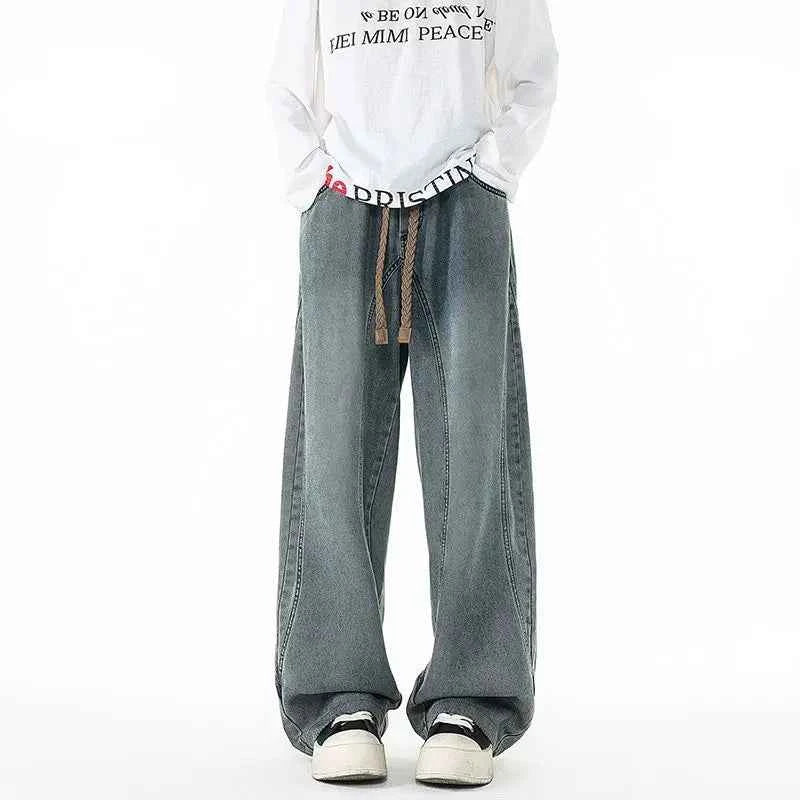 Large Size Jeans for Men, Loose and Stylish Casual Straight Leg Wide Leg Pants