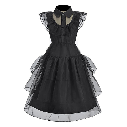 Little Girls Addams Dark Gothic Style GONZALES ONLINE SHOP