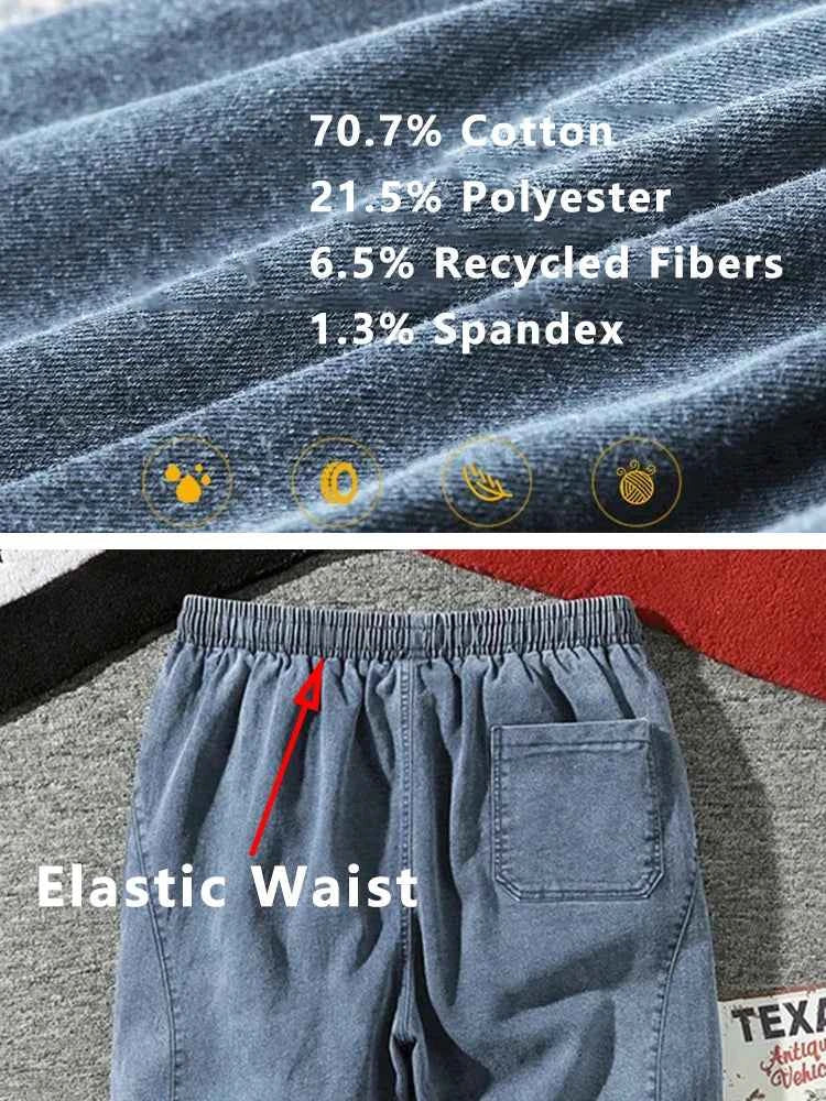 Spring Summer Black Blue Cargo Jeans Men Streetwear Denim Jogger Pants Men Baggy Harem Jean Trousers Plus Size