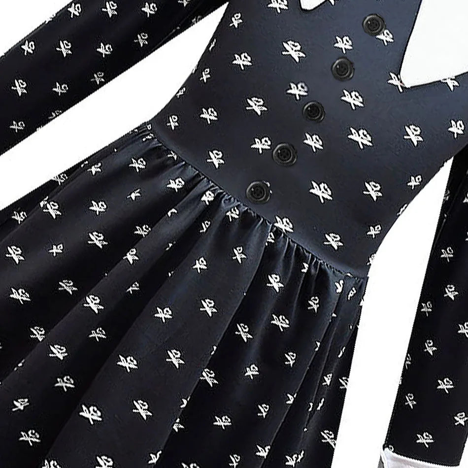 Little Girls Addams Dark Gothic Style GONZALES ONLINE SHOP
