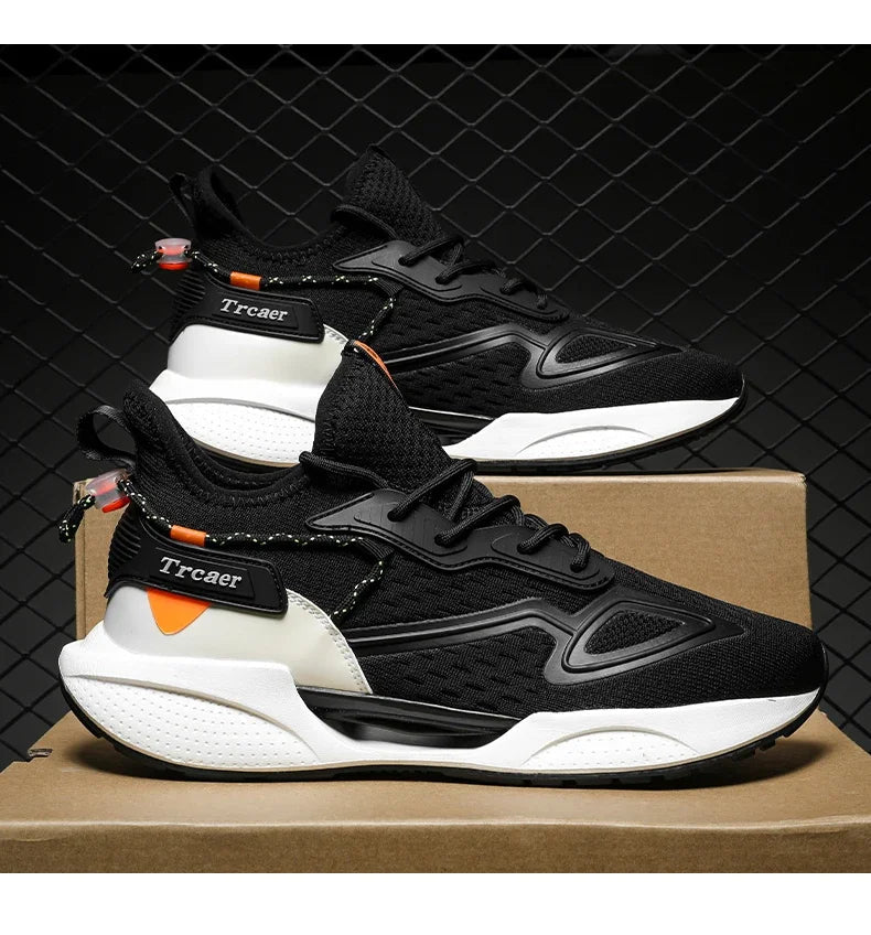 Sneakers Men High-quality Running Shoes with Popcorn Shoe Comfortable Unisex Running Walking Casual Tennis Shoe Breathable Light GONZALES ONLINE SHOP