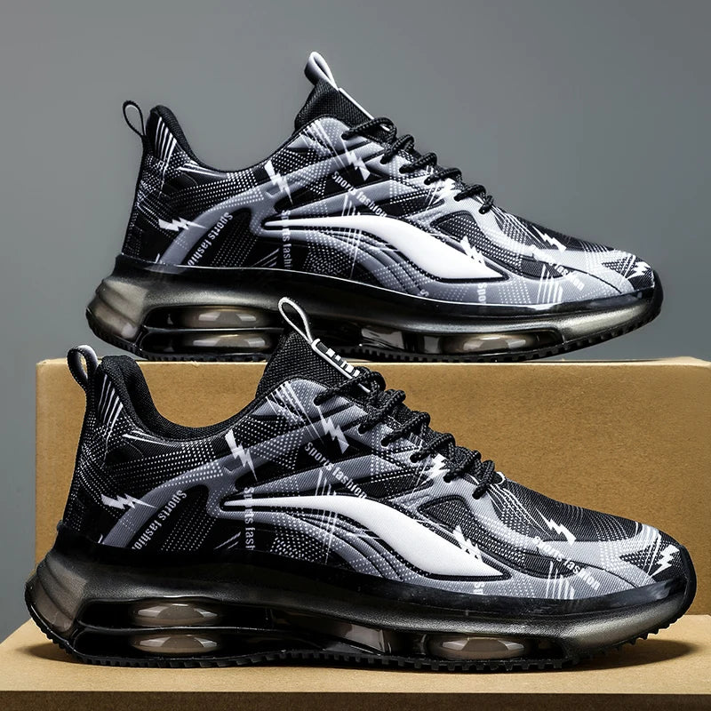 Men's Fashionable Basketball Shoes, with Air Cushioning, Comfortable and Non-Slip, Breathable and Shock-Absorbing, Suitable for Men's Outdoor Activities GONZALES ONLINE SHOP
