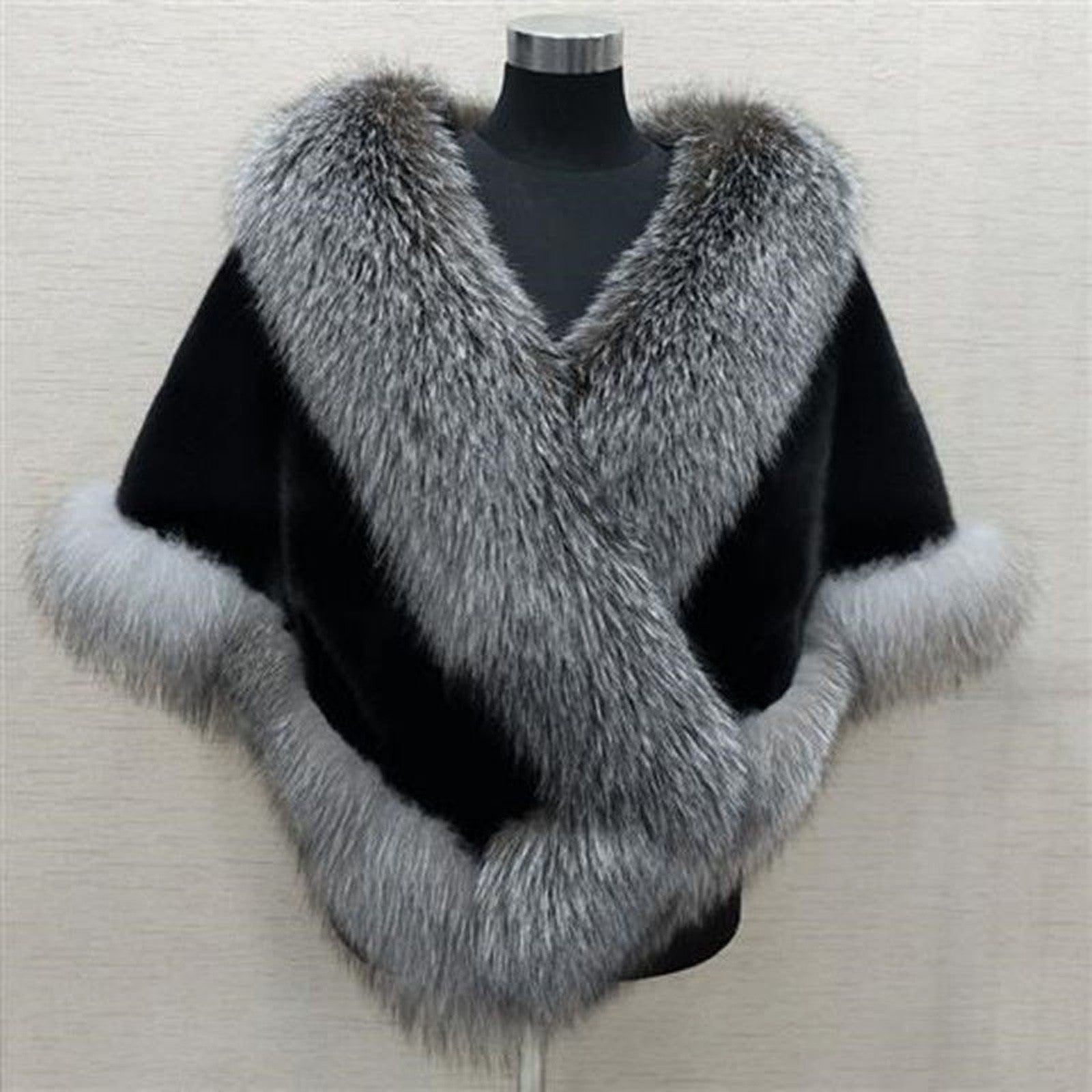 Elegant White Faux Fur Wraps Shawl Autumn Winter Wedding Bridal Evening Party Warm Scarf Wraps Soft Mink Fox fur Dress Cloak GONZALES ONLINE SHOP