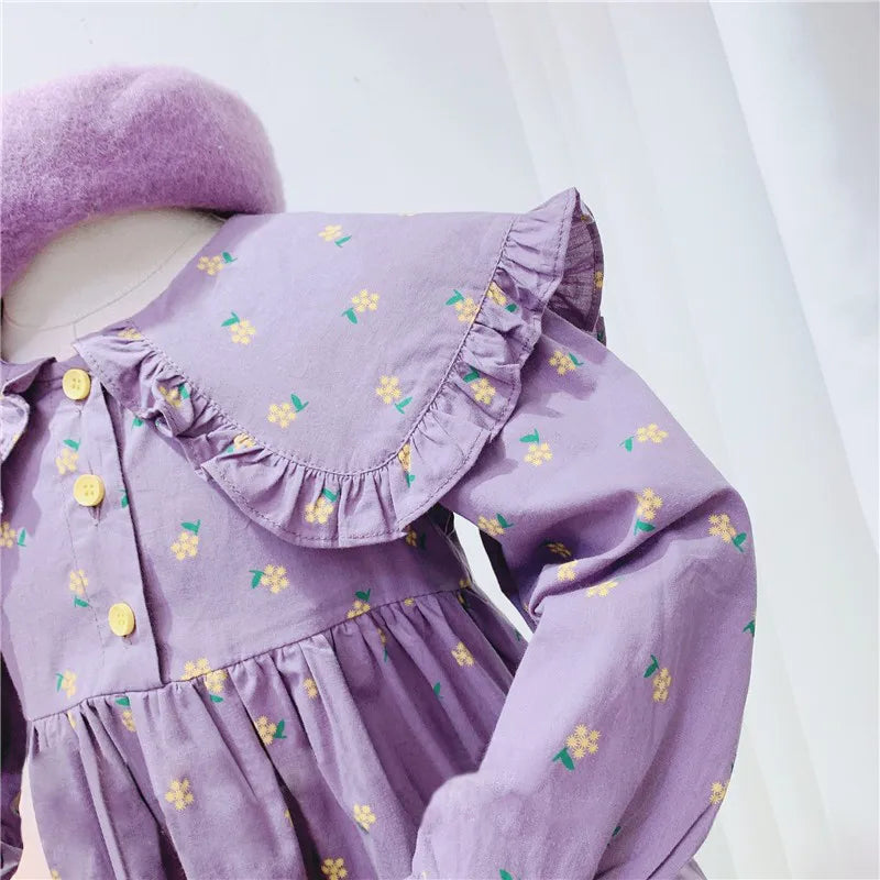 Girls Dress Autumn Spring New Long Sleeve Kids Dress Princess Dress Kids Clothes Vestido Flower Girl Dresses Clothing Wholesale GONZALES ONLINE SHOP