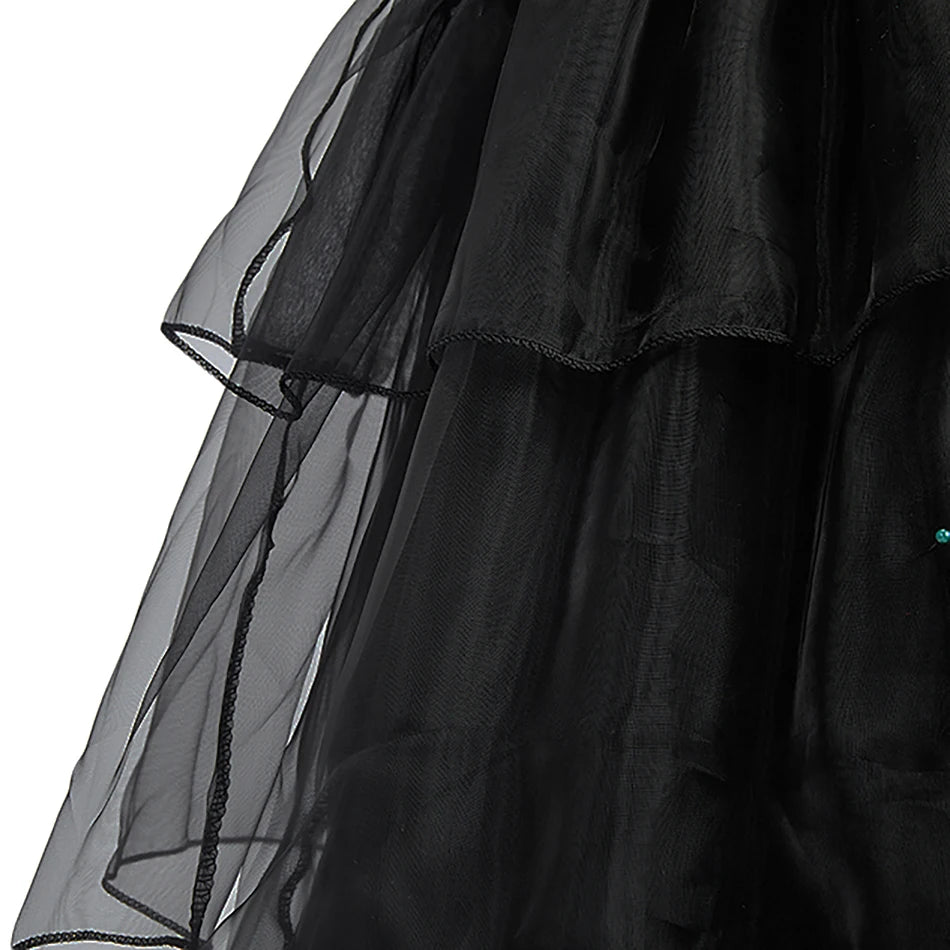 Little Girls Addams Dark Gothic Style GONZALES ONLINE SHOP