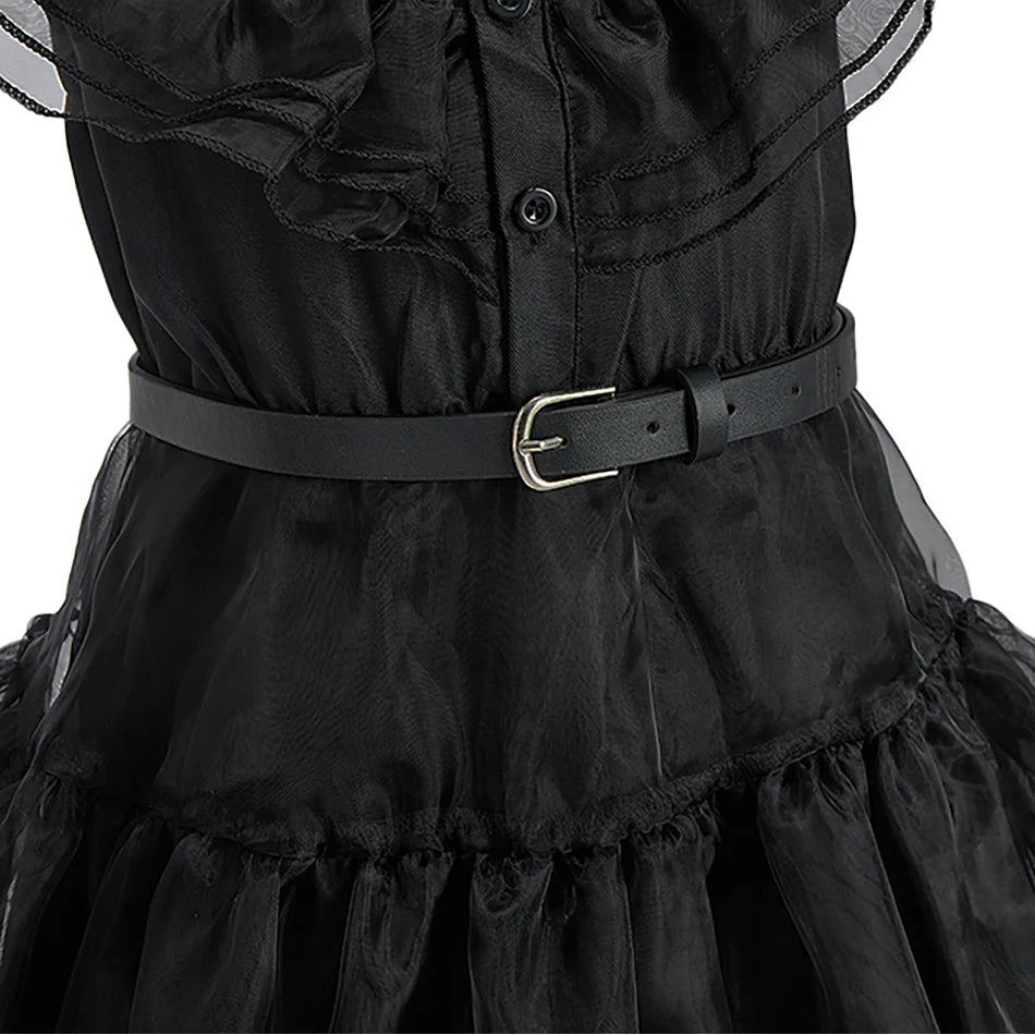 Little Girls Addams Dark Gothic Style GONZALES ONLINE SHOP