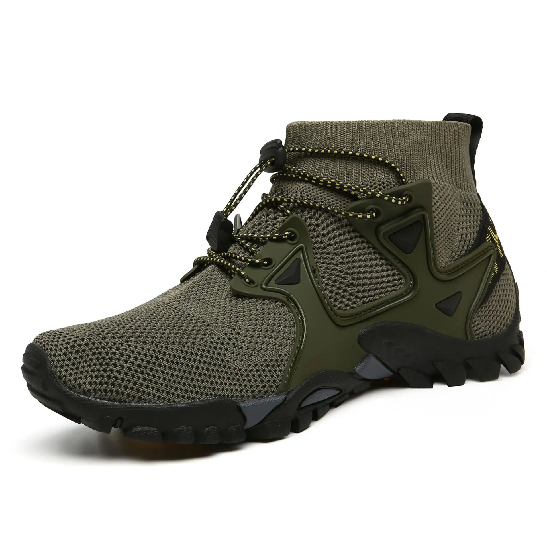 Shoes for Men Walking  2023 Summer New High Top Boots Breathable Mesh Mountaineering Outdoor Comfortable Leisure Travel Sneakers GONZALES ONLINE SHOP