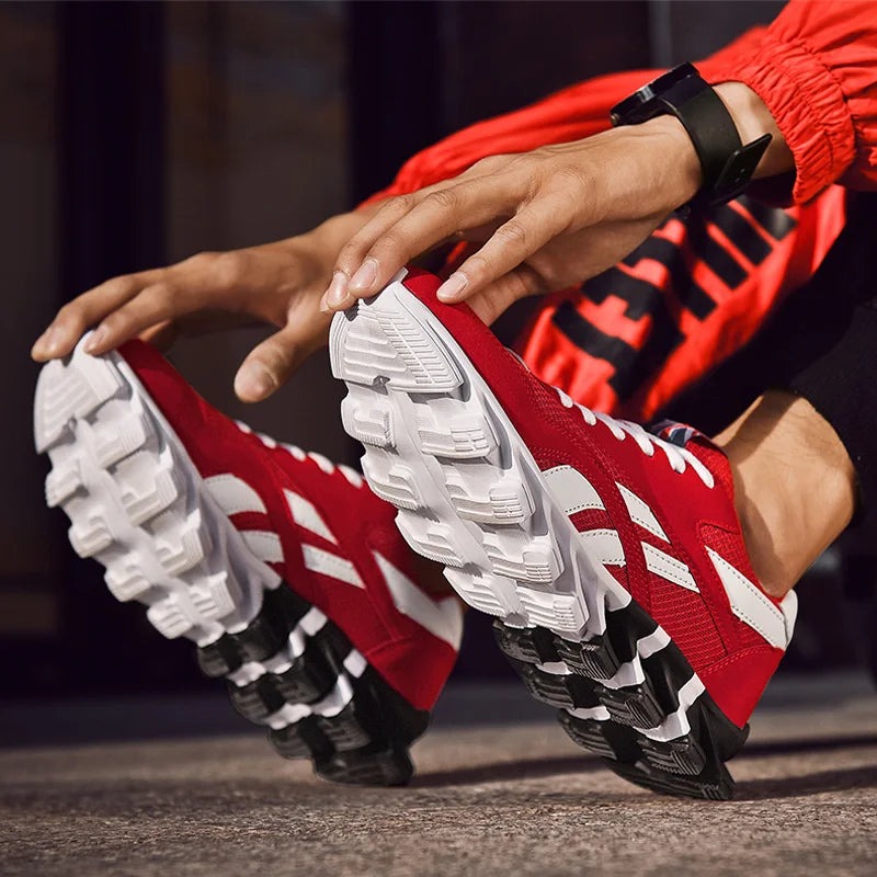 2025 New Men's Running Shoes Sneakers Breathable Casual Sneakers Anti-slip Vibration Comfortable Walking Men Shoes GONZALES ONLINE SHOP