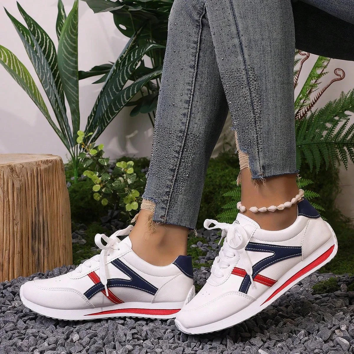 Sneakers Women New Sports Shoes Women's Small White Shoes Fashion Comfort Sneakers All-match Lightweight Casual Running Shoes GONZALES ONLINE SHOP