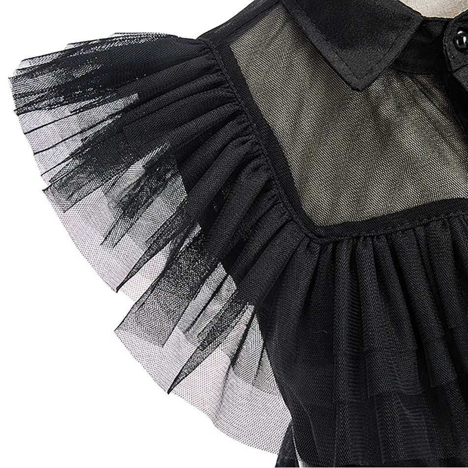 Little Girls Addams Dark Gothic Style GONZALES ONLINE SHOP