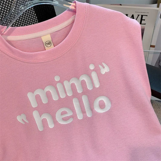 Summer Children Girls Clothes Letter Print T-shirt and Shorts Set Kid Girl Sleeveless Top Bottom 2pcs Suit Tracksuit Streetwear GONZALES ONLINE SHOP