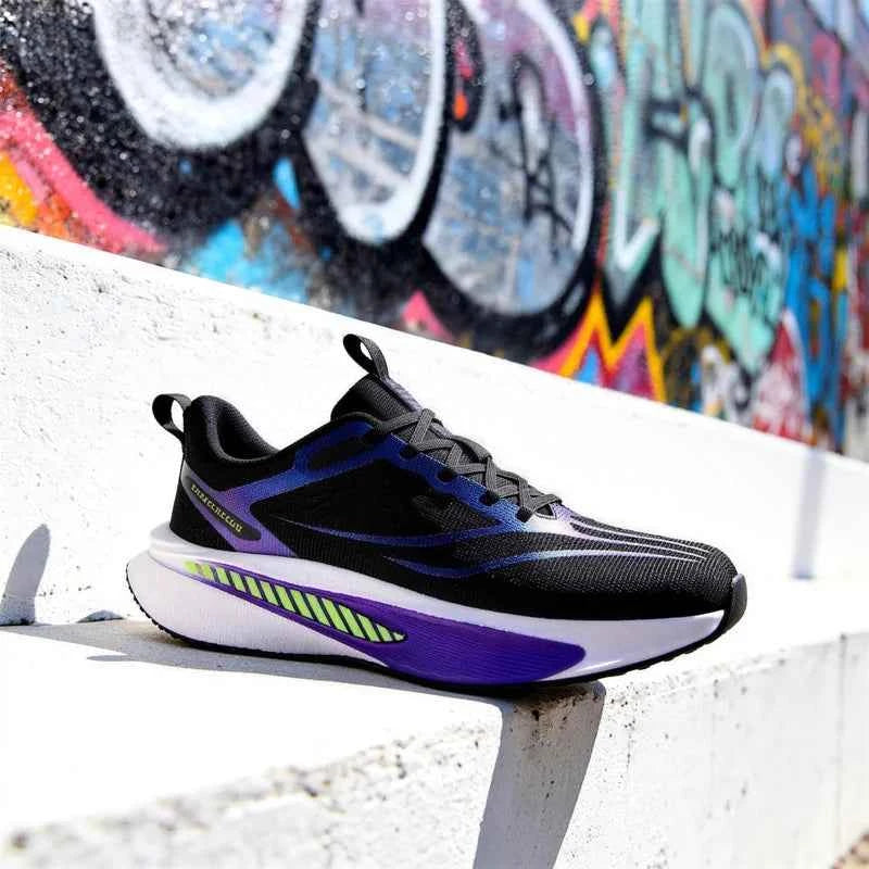 Running Shoes Men Women Non-Slip Wear-Resistant Rubber Outsole Breathable Shock Absorption Athletic Sneakers Outdoor Gym Sports