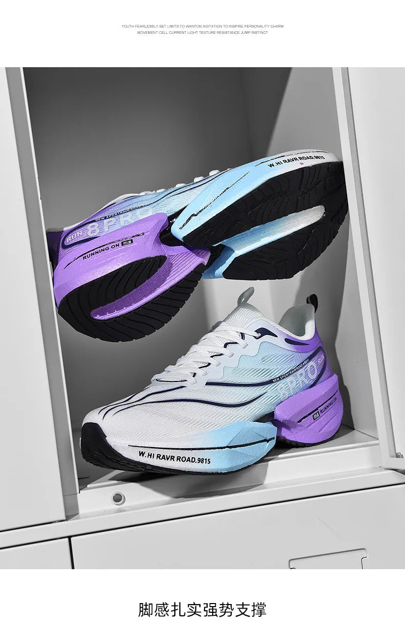 Men's Running Shoes Carbon Plate Racing Marathon Athletic Shoes Cushioned Comfortable Road Sneakers Teenage Training Shoes GONZALES ONLINE SHOP