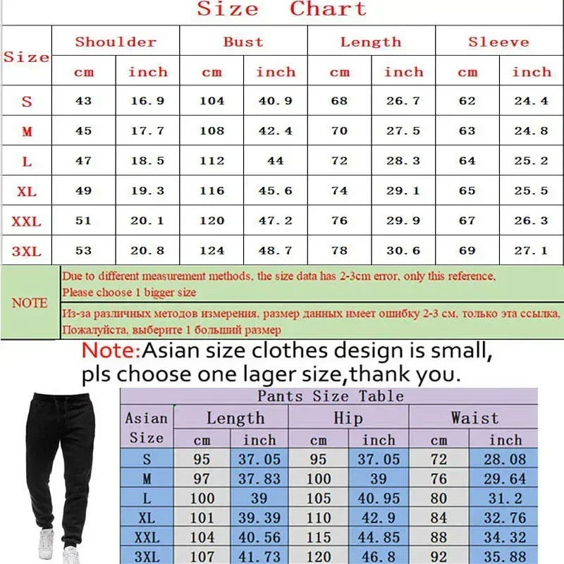 2024 Fashion Sportswear Plus Pants Sweatshirts Fleece Zipper Two Size Men's Set Hoodie FW22 Tracksuit Piece S-3XL GONZALES ONLINE SHOP