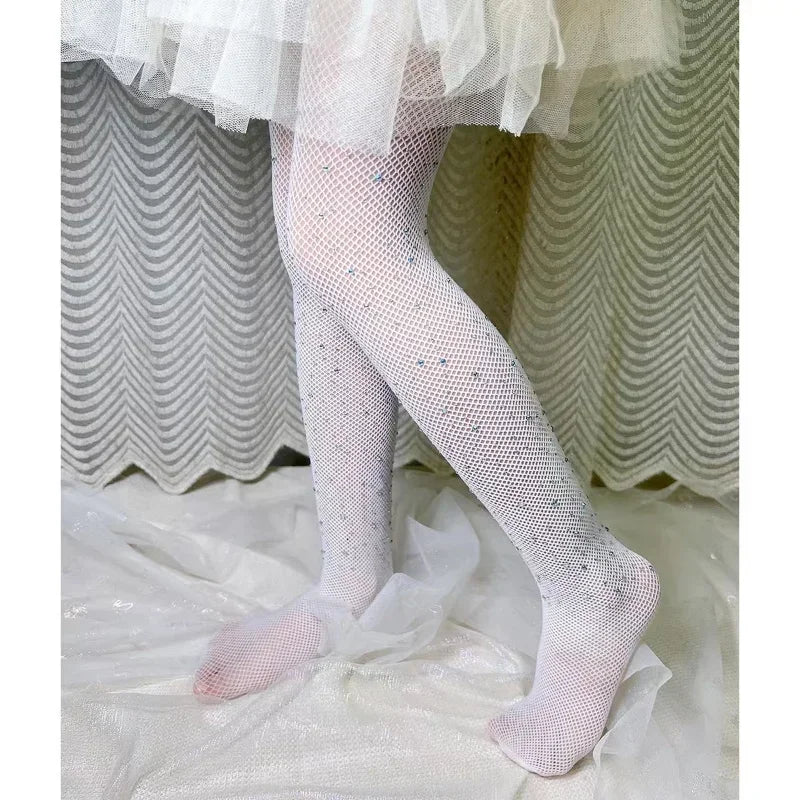 Girls' Baby Fishing Net Stockings Children's Rhinestone Jumpsuit Fashion Socks Women's Tight Long Sock Highly Elastic Leggings GONZALES ONLINE SHOP