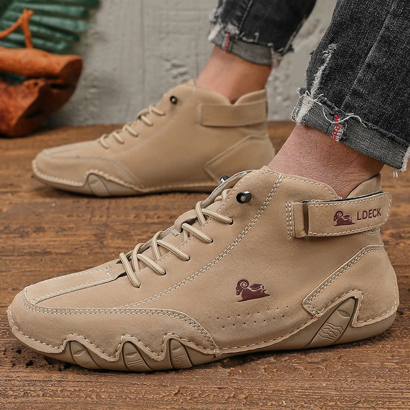 Mens Shoes Original Sneakers Shoes Men's High Top Ankle Boots Breathable and Comfortable Soft Sole Luxury Fashion Men's Shoes GONZALES ONLINE SHOP