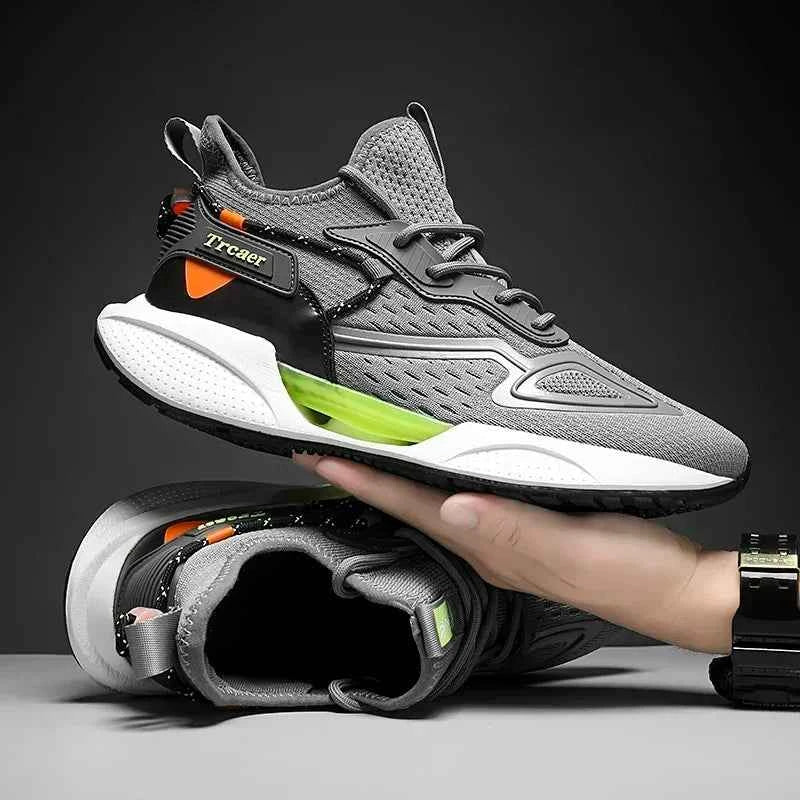 Sneakers Men High-quality Running Shoes with Popcorn Shoe Comfortable Unisex Running Walking Casual Tennis Shoe Breathable Light