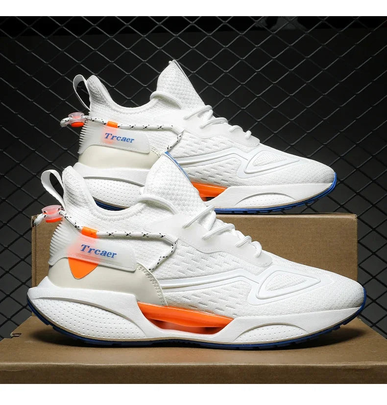 Sneakers Men High-quality Running Shoes with Popcorn Shoe Comfortable Unisex Running Walking Casual Tennis Shoe Breathable Light GONZALES ONLINE SHOP