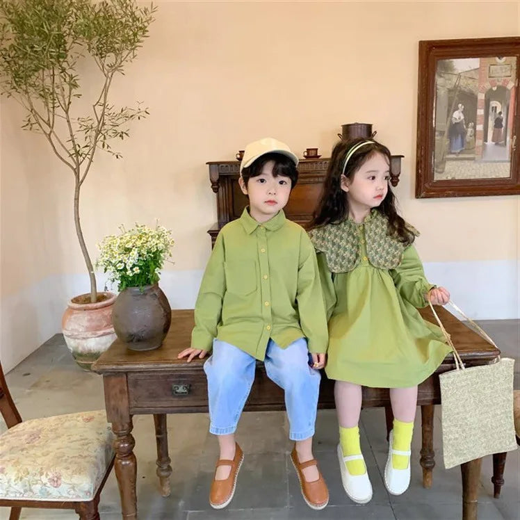 Girls Dress Autumn Spring New Long Sleeve Kids Dress Princess Dress Kids Clothes Vestido Flower Girl Dresses Clothing Wholesale GONZALES ONLINE SHOP