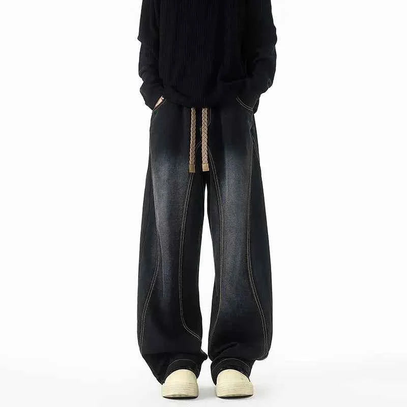 Large Size Jeans for Men, Loose and Stylish Casual Straight Leg Wide Leg Pants