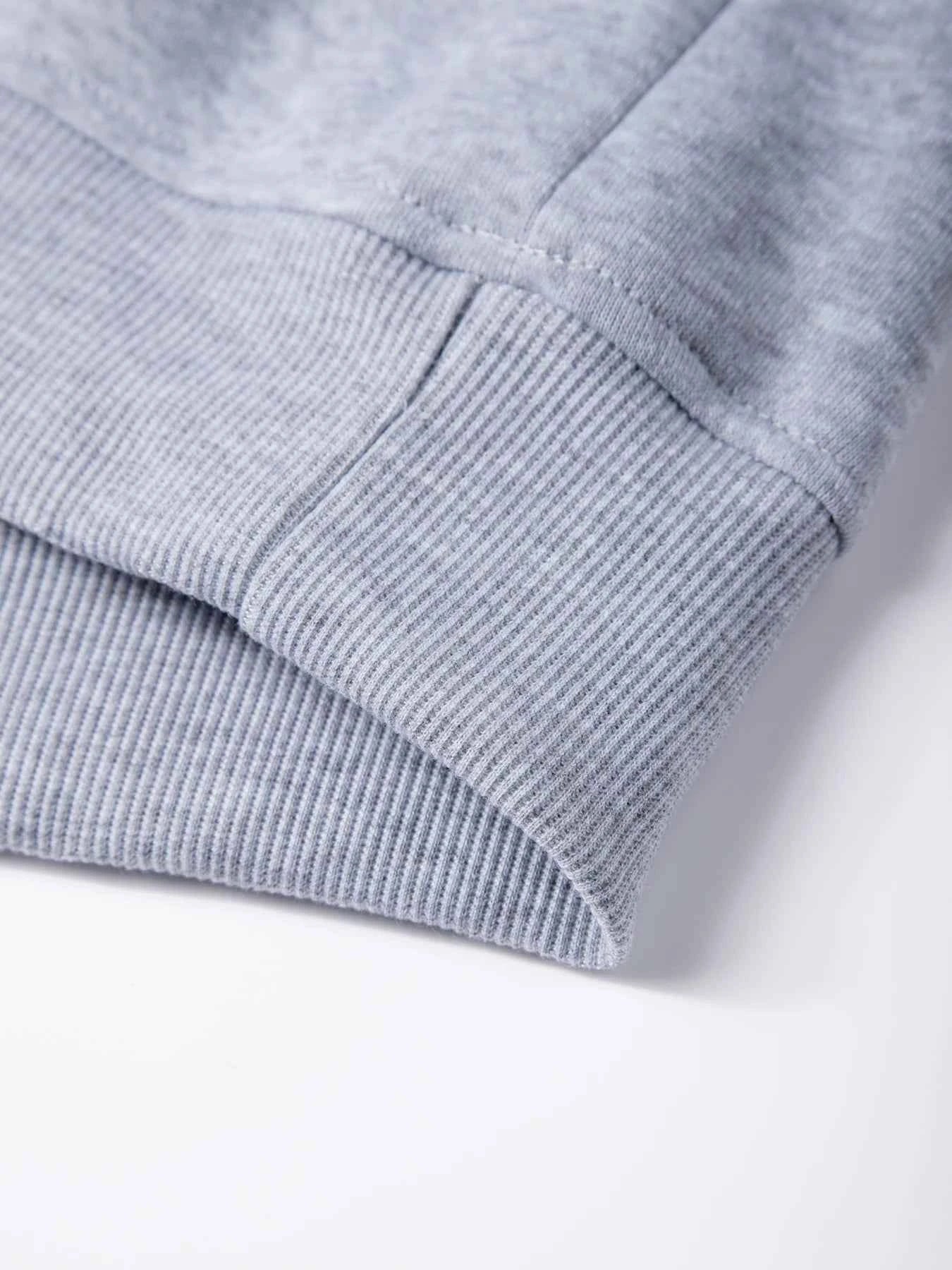 Men's Crew Neck Sweatshirts Solid Color Sweatwear Spring Outdoor Casual Daily Long Sleeve Pullover Hoodie Man Sportswear