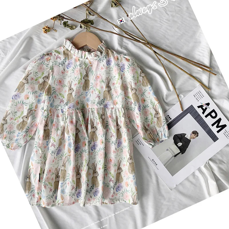 Girls Dress Autumn Spring New Long Sleeve Kids Dress Princess Dress Kids Clothes Vestido Flower Girl Dresses Clothing Wholesale GONZALES ONLINE SHOP