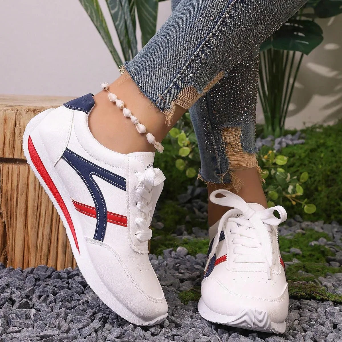 Sneakers Women New Sports Shoes Women's Small White Shoes Fashion Comfort Sneakers All-match Lightweight Casual Running Shoes GONZALES ONLINE SHOP