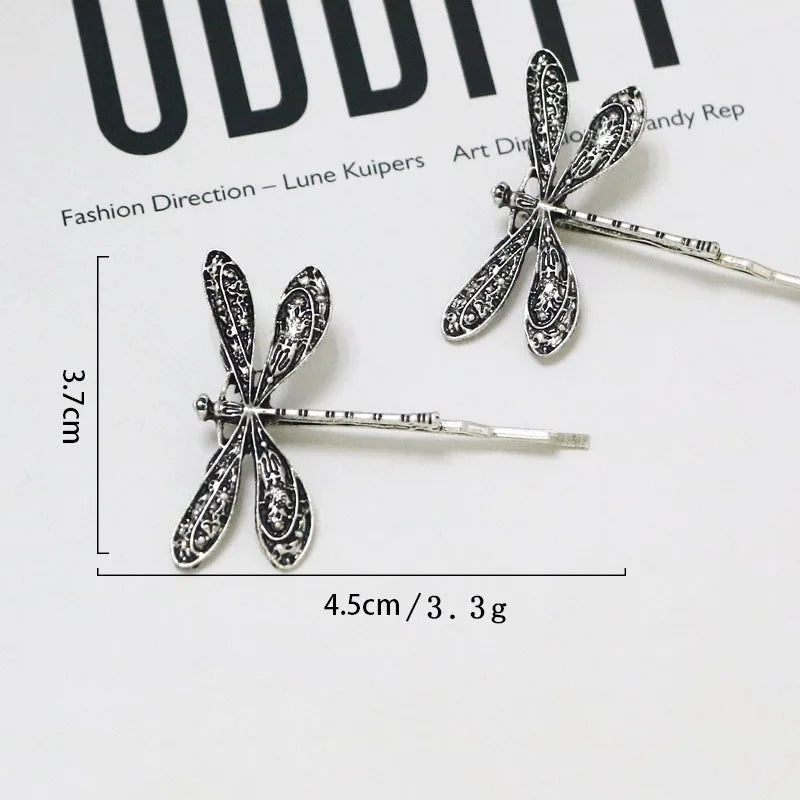 New Hairpin Hair Sticks Dragonfly ShapeTrendy Vintage Metal Hair Accessories Headwear Hairstyle for Women Jewelry H049 GONZALES ONLINE SHOP