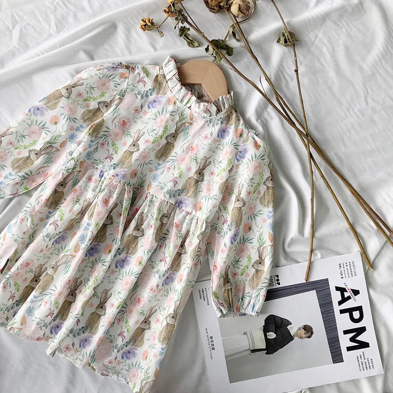 Girls Dress Autumn Spring New Long Sleeve Kids Dress Princess Dress Kids Clothes Vestido Flower Girl Dresses Clothing Wholesale GONZALES ONLINE SHOP