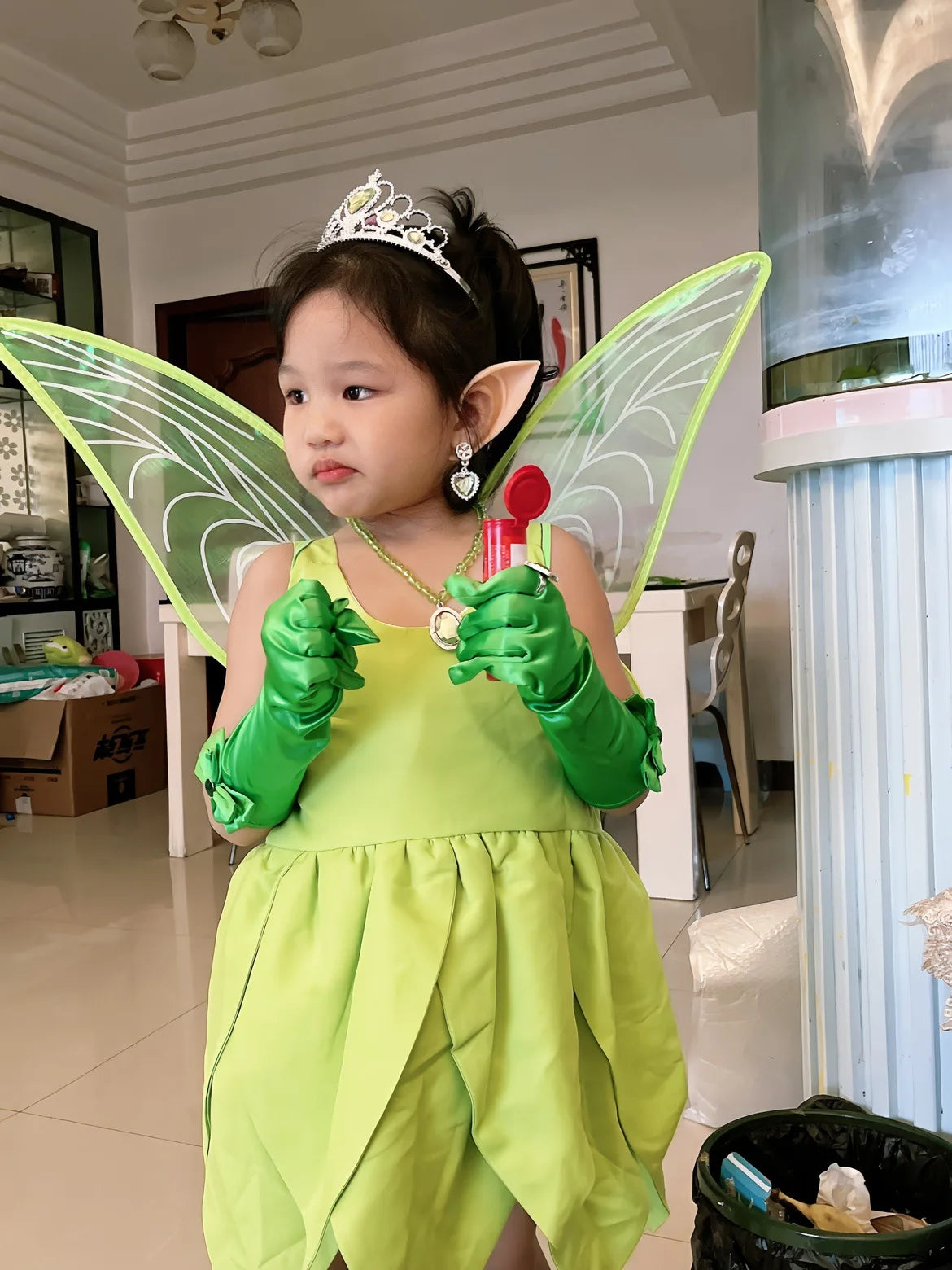 Baby Girl Tinker Bell Fairy Dress GONZALES ONLINE SHOP