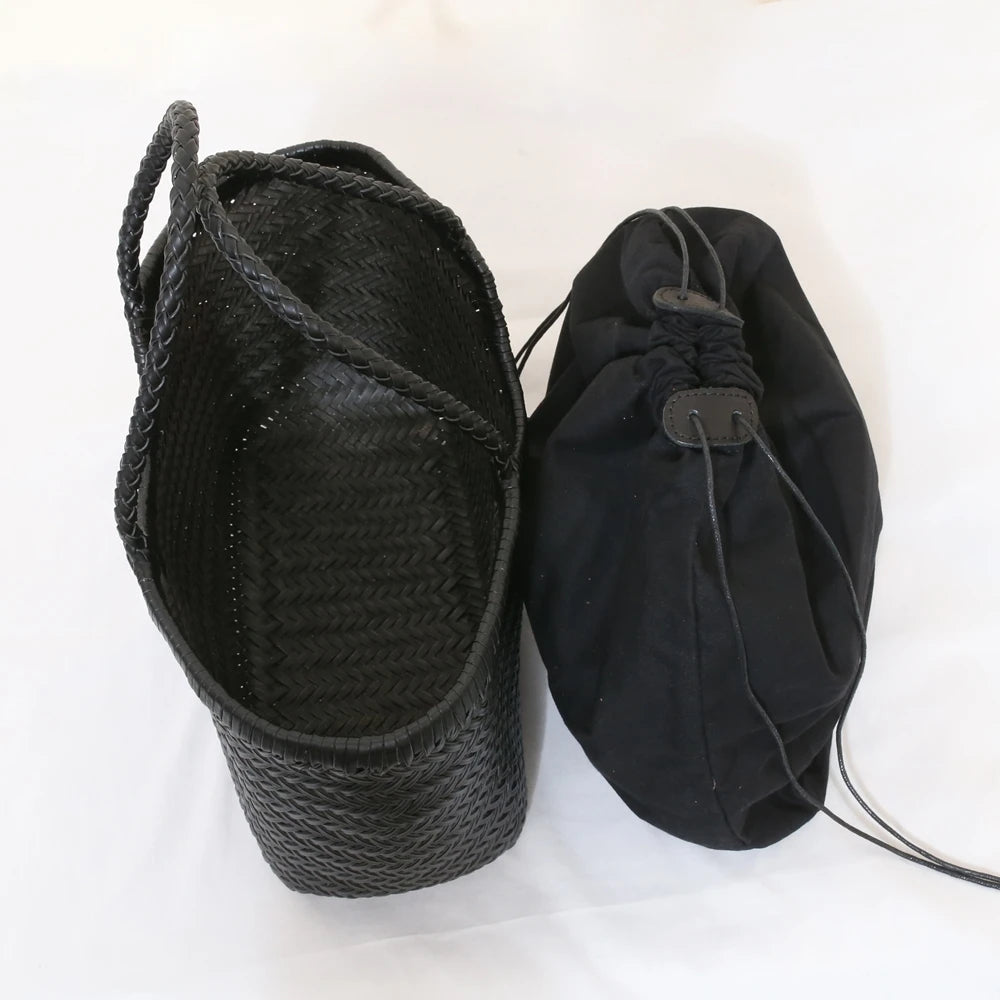Handbags Women's Genuine Leather Shoulder Bag Weaving Casual Shopping Bag Vintage Big Tote Purse Cowhide Cross Hand Bags Lady GONZALES ONLINE SHOP