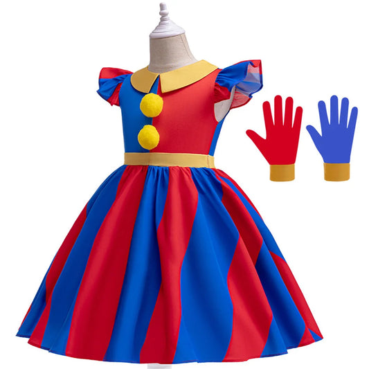 Kids Pomni Cosplay Costume GONZALES ONLINE SHOP