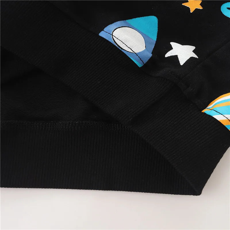 Jumping Meters New Arrival Rockets Print Boys Sweatshirts Autumn Spring Children's Clothes Toddler Kids Hoodies Shirts GONZALES ONLINE SHOP