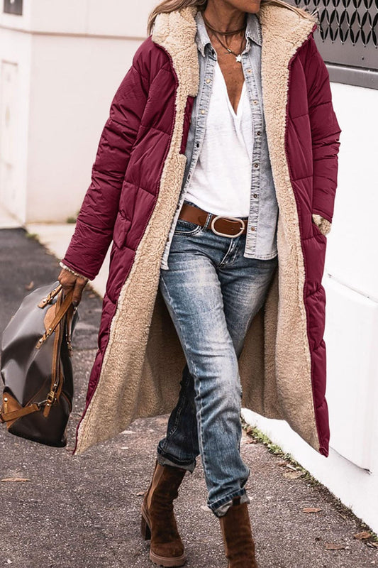 Solid-color hooded cotton-padded jacket Hypersku