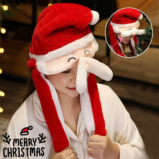 Novel Movable Christmas Hat Winter Cute Santa Claus Snowman Elk Hat GONZALES ONLINE SHOP