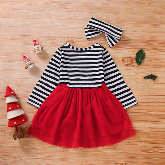 Christmas Girls Net Yarn Princess Dress GONZALES ONLINE SHOP