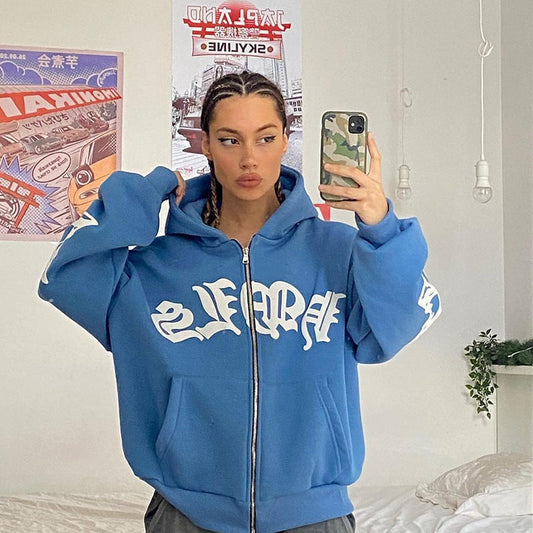 Ladies' street hoodie with foam zipper hoodie Hypersku