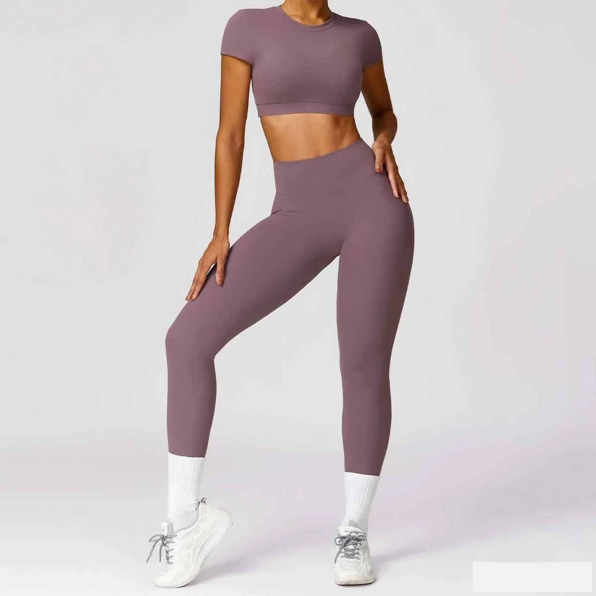 Women's Quick-Drying Workout Clothes - Brushed Back Skinny Running Sports Outerwear Suit GONZALES ONLINE SHOP