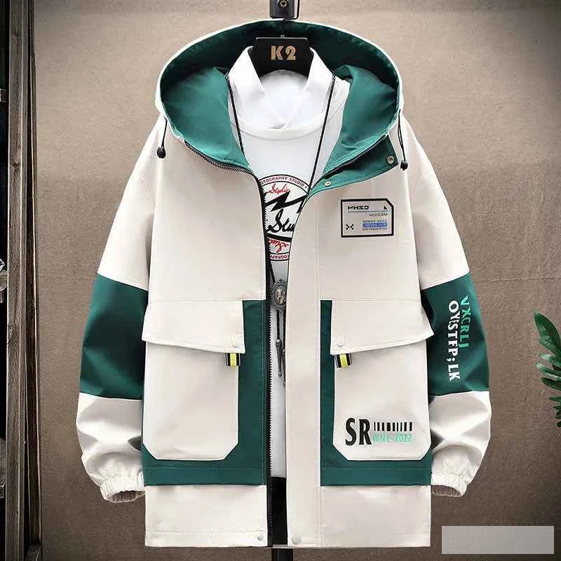 Men's Hooded Windproof Jacket Casual & Comfortable GONZALES ONLINE SHOP